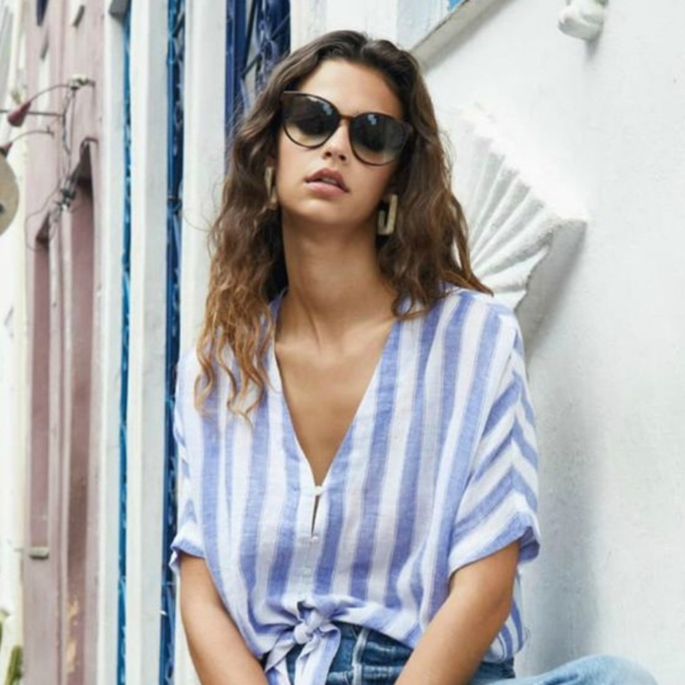 Rails Thea Tie Top